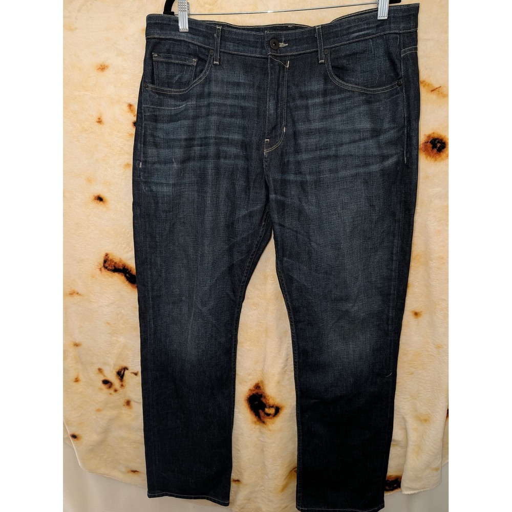 Paige Doheny Jeans Mens 36 Blue Relaxed Straight Leg Dark Wash Denim Made in USA